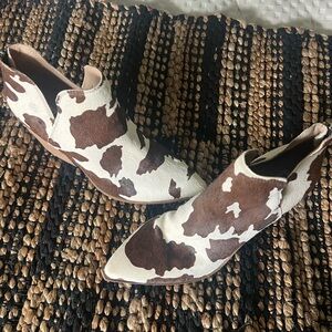 Steve Madden Cow print Ankle Boots